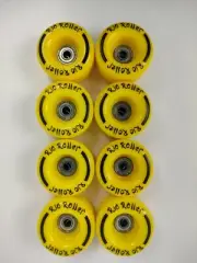 Rio Roller Coaster Wheels 62mm 82a ABEC-7 Bearings Yellow NEW FREE POST