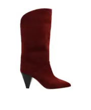 Isabel Marant Pointed Toe Heeled Boots 36,38 wine red