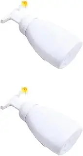 250ML Foaming Soap Dispenser Bottle Empty Refillable Clear Easy Press Oval Plastic Foaming Hand Soap Dispenser Bottle Perfect for Liquid Soap on Kitchen and Bathroom Sinks (2 Piece)