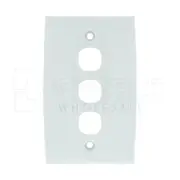 Clipsal Standard Series Plate Only 3 Gangang Std Ptn White - 33VH-WE