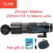 Zhongyi Mitakon APO 200mm F4 Macro 1x Lens for Leica L SL2 Lumix S5II S1R Camera