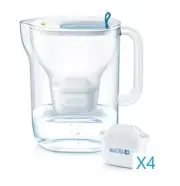 Brita Water Purifier Style XL 3.6L Blue + Total Filter 4 Pieces