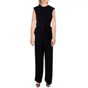 Tahari ASL Womens Cross Neck Wide Leg Special Occasion Jumpsuit BHFO 5000