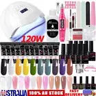 Gel Nail Polish Kit Quick Poly Builder 120W UV Nail Lamp Nail Drill Machine Set