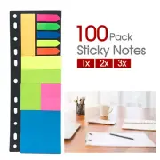 Assorted Sticky Notes And Page Markers 100 pack AU Stock