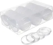 DOITOOL 100Pcs Coin Holders for Collectors Durable Storage Box Versatile Organizer for Coin Collection Easy Display and Exchange Coin Collection Storage