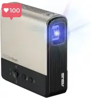 ZenBeam E2 Mini LED Projector Wireless Projection Built-In Battery Auto Portrait