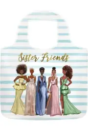 African American Expressions Reusable Grocery Sack Sister Friends