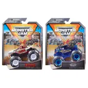 2x Spin Master Monster Jam 1:64 Diecast Trucks w/Accessory Kids Toy Assorted 3+