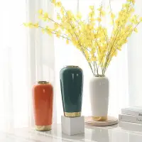 在飛比找Yahoo!奇摩拍賣優惠-北歐式陶瓷花瓶落地式大花瓶現代插花容器家居客廳玄關花器擺件