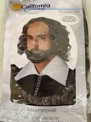 California Costumes Shakespeare Wig Beard & Mustache