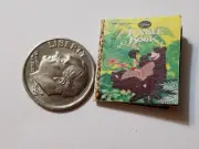 Miniature Book Disney Movie Barbie 1/12 Scale Jungle Book Mogli Balou Tiger