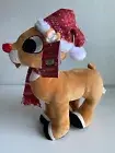 Rudolph The Red Nose Reindeer Holiday Door Greeter Plush 21" Lighted Stand Alone