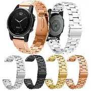 Watch Band for Garmin Fenix 7S / 6S Pro Sapphire Instinct 2S Descent Mk2S, D2 Delta S Stainless Steel Replacement Strap Quick Fit 20mm Metal Band Wristband