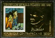 Pablo Picasso paintings GOLD - Imperforated - Full