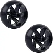TopHomer 2Pcs Lawn Mower Deck Wheels, 5 Inch Gauge Wheel Replacement Wheels for Tractor Ride On Mowers, XM02
