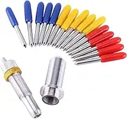 Lame Plotter Cutting Blade,Summa Cutter Blades 15Pcs Tungsten Steel Plotter Cutter Blade Cutting Tool 30, 45, 60 Degree with Holder