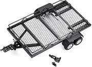 IOIUSKKU 1pcs Novel Appearance Metal Trailer Metal for UTB18 Capra MST JIMNY TRX4M 1/18 Crawler Black RC Car Accessories Replacement Parts