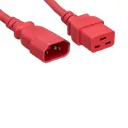 2 Ft RED Power Cable for HP HPE Aruba 6400 R0X36A Network Switches JumperCord PD