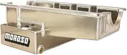 Moroso 20537 Aluminum Front Sump Oil Pan, Fits Small Block Ford 289-302 Engines, Road Race Baffled