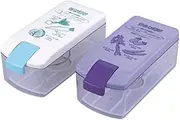 Kawasaki Synthetic Resin Pickle Containers, Set of 2 (Made in Japan), Easy to Pickle, Easy to See Contents Included, Square Shape, Slim, Shallow Pickled, Pickled in Sweet Vinegar, Pickled Pickles,