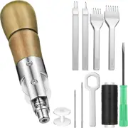 10 Pieces Sewing Awl Kit Leather Stitcher Kit Speedy Sewing Awl 1/2/4/6 Leather