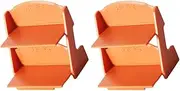 Miniature Flower Stand Rack 2 Tier Mini House Shelf Pp Plastic Ideal for Dollhouse Decor Miniature Furniture Models