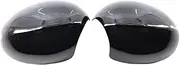 Car Door Wing Mirror Cover For Mini R55 R56 R57 R58 R59 R60 R61 Car Rear View Mirror Cover Side Wing Mirror Cover (Color : Black)