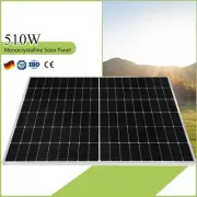 510W Solar Panel Mono 500 Watt Home Fixed Caravan Camping Power Battery Charger