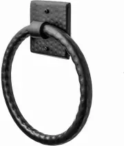 19131 Round Towel Ring Holder - Hand Hammered Wall Mount Towel Ring for Bathr...