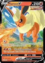 Pokemon – Flareon V - SWSH149 - Sword & Shield – Black Star Promo Card - Holo Foil Card