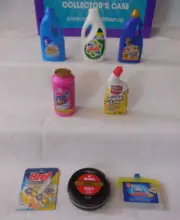 Coles Little Shop Mini Collectables - 8x CLeaning Products