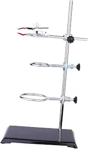 LIGIGWASH Laboratory Retort Stand Support Clamp for Flask and Condenser Metalware Kit with Padded Base for Chemistry and Physics Experiments Versatile Lab Equipment