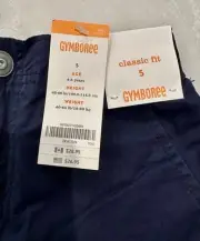 NWT Gymboree Boy Cargo shorts Elastic Waist Snap Front SHORTS Size 5