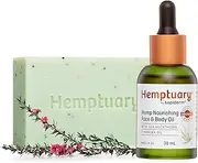 Hemptuary® Organic Hemp Seed Oil Skincare Gift Set - 2 Piece Gift Set For Women or Men. Hemp Face And Body Oil with Cleansing Face And Body Soap Bar. Natural Ingredients For Sensitive Skin. Vegan