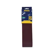 IRWIN 75 x 610mm 120 Grit Sanding Belts - 3 Pack