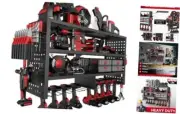Power Tool Organizer Wall Mount, Heavy Duty 4-Tier Garage Storage Rack with
