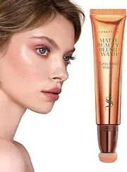 Liquid Blush for Cheeks | Multipurpose Shades Pencil Contouring Pen | Facial Cheek Blusher Non-Irritating Highlighter Makeup Pen for Home Travel