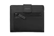Everki EKW200 Leather RFID Blocking Wallet for Cards, Coins & Bills - Black
