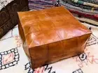 New Wonderful Moroccan Boho Pouffe Handmade Leather Unstuffed