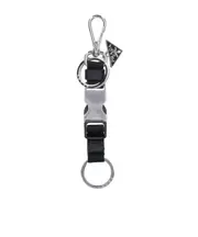 Prada Triangle-Logo Keychain One size Black