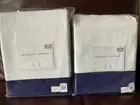 2 Pottery Barn Kids Logan Rugby Stripe blackout curtain Drape 84 Navy White Red