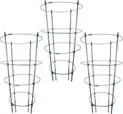 Plant Cages & Support - Cucumber Trellis for Pots | Fiberglass Rod Frame with 3 Tall Stakes | Garden Trellis for Climbing Plants | Sturdy Plant Support for Vegetables, Flowers, Fruits, Vines