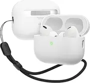 elago Liquid Hybrid Case Compatible with AirPods Pro 2 Case with Lanyard, Compatible with AirPods Pro 2nd Generation Case Cover, Triple Layer Protection, Shockproof (White)