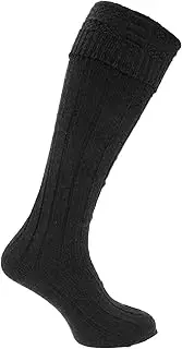 [Universal Textiles] Mens Scottish Highland Wear Wool Kilt Hose Socks (1 Pair)