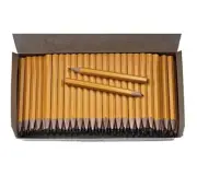 Comfort Axis Golf Pencils Bulk, Yellow Barrel 8.5cm Mini Pencils 144 Pack