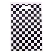 Black & White Checkered Loot Bags 10pk