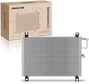 A-Premium A/C Condenser - Compatible with Buick Rainier 2004-2007 & Chevrolet Trailblazer 2006-2009 & GMC Envoy Saab 9-7x 2005-2009 & Isuzu Ascender 2003-2006