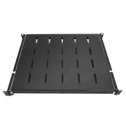 2x Sliding Rack Server Shelf Rack 1U 19" 4 Post Rack Mount-Adjustable 15"-22"