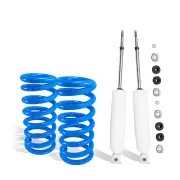 Rear Raised Gabriel Ultra LT Shocks+Lovells Springs for Mitsubishi Challenger PA